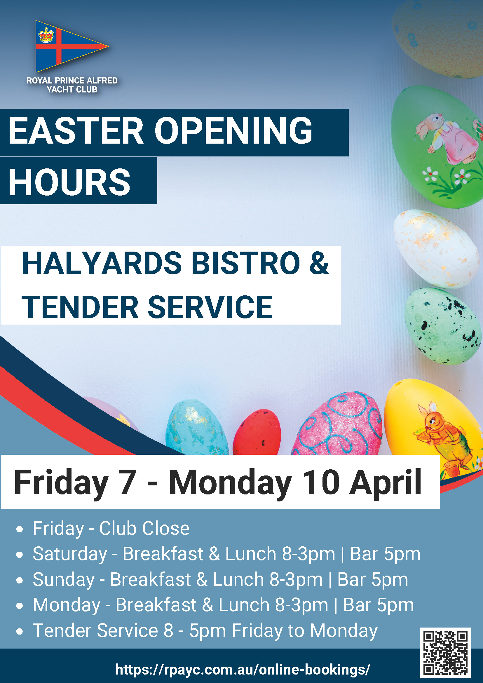Easter Trading Hours RPAYC NSW Australia