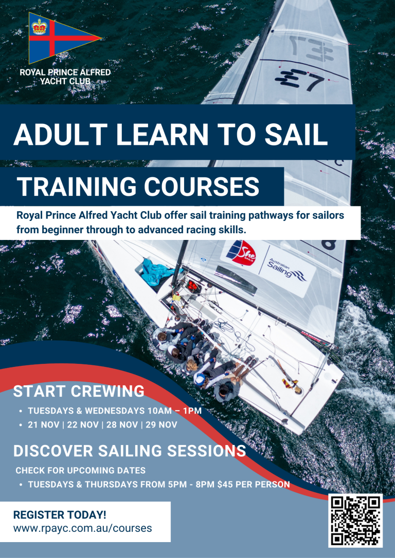Adult Learn to Sail - Start Crewing and Discover Sailing Sessions - November