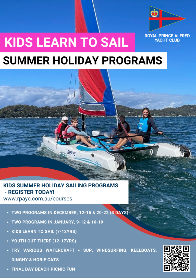 Kids Learn to Sail Holiday Program 2023-24