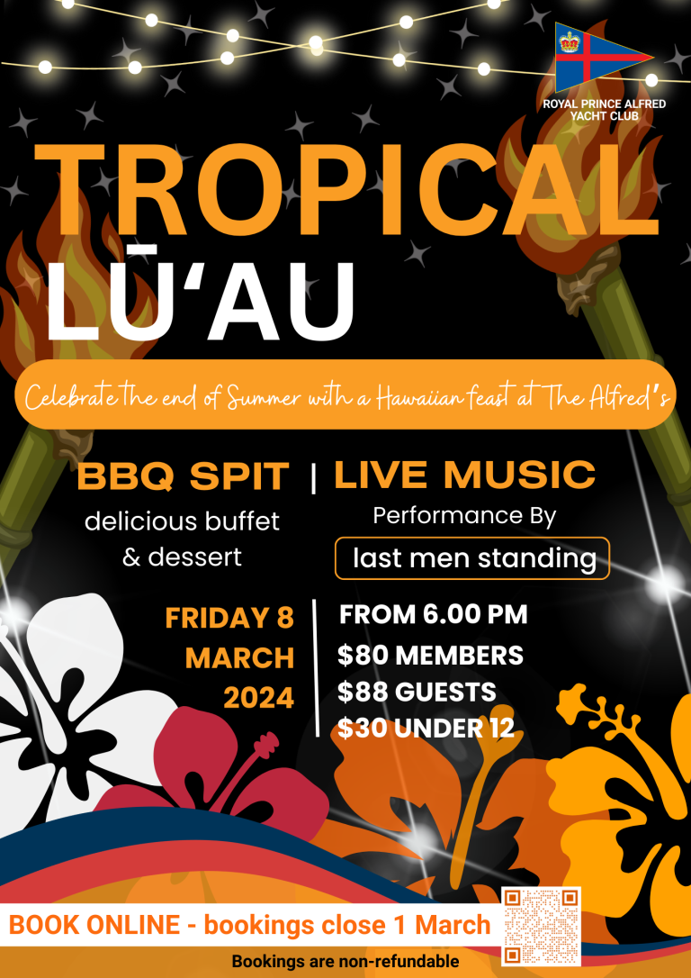 Poster - Tropical Luau with QR code