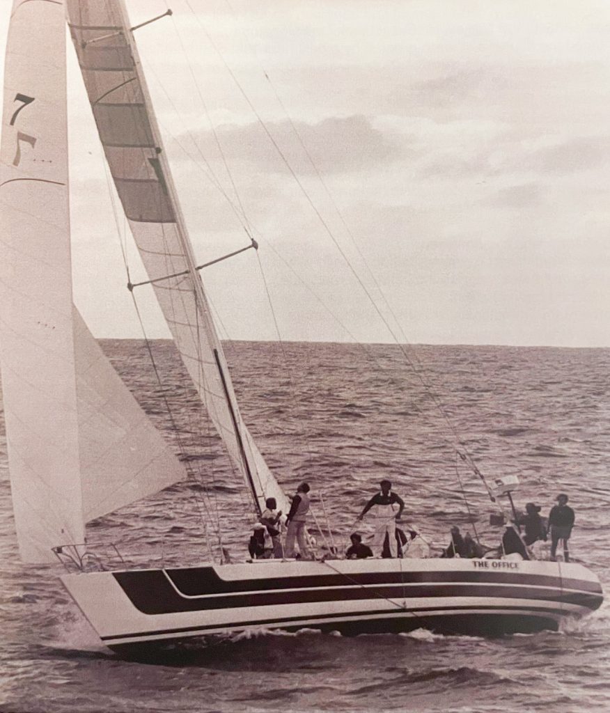 The Office, a beautiful looking vessel sets a new race record in 1984