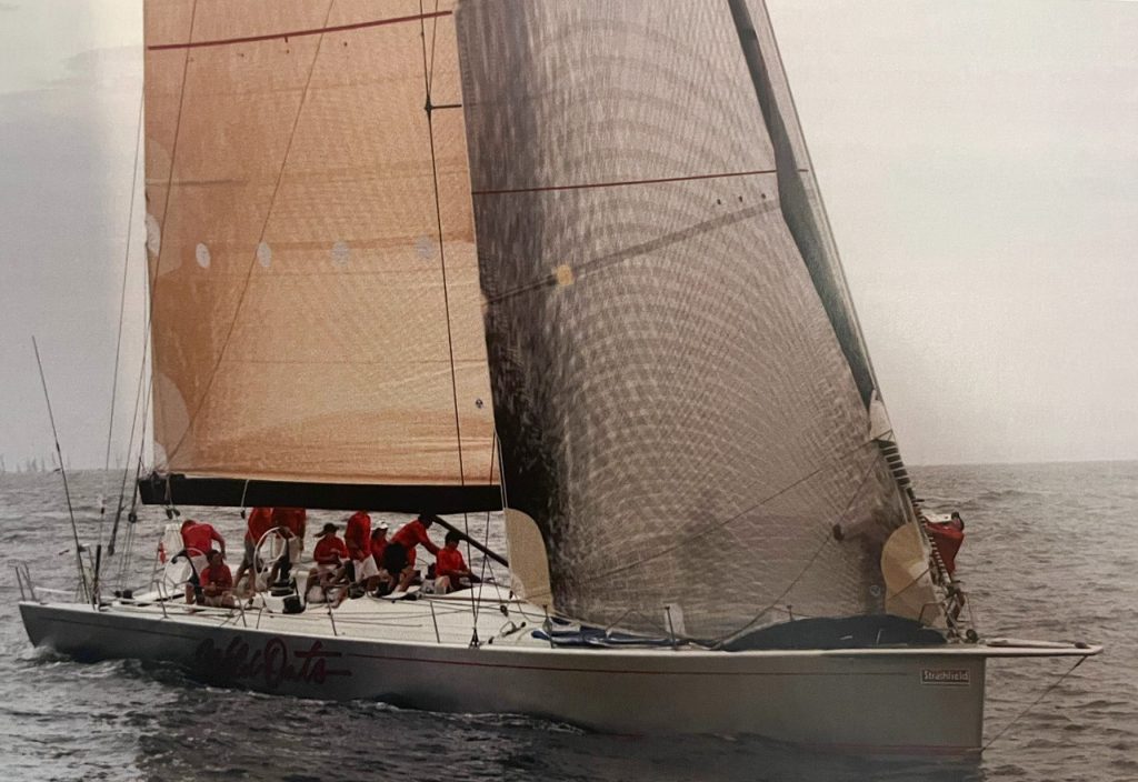 Wild Oats X, in a quiet moment, an absolutely immaculate machine photograph by Andrea Francolini