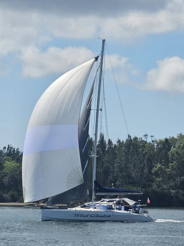 Exhibit A - Wind Cheetah caught with 2 sails up!