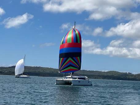 Heavens Gate – took half the race to work out what sheets went where on their spinnaker