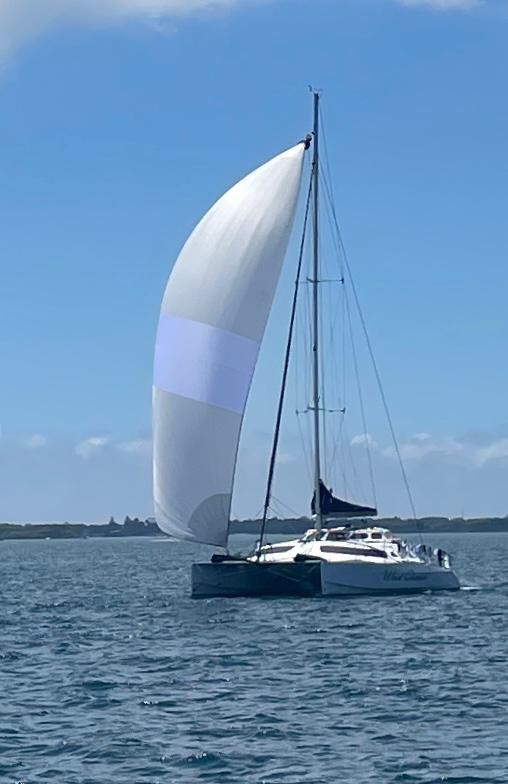 Wind Cheetah catching up (with only one headsail)