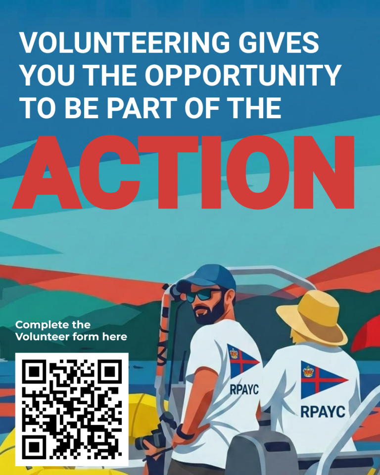 How many volunteers does it take to run a sailing race